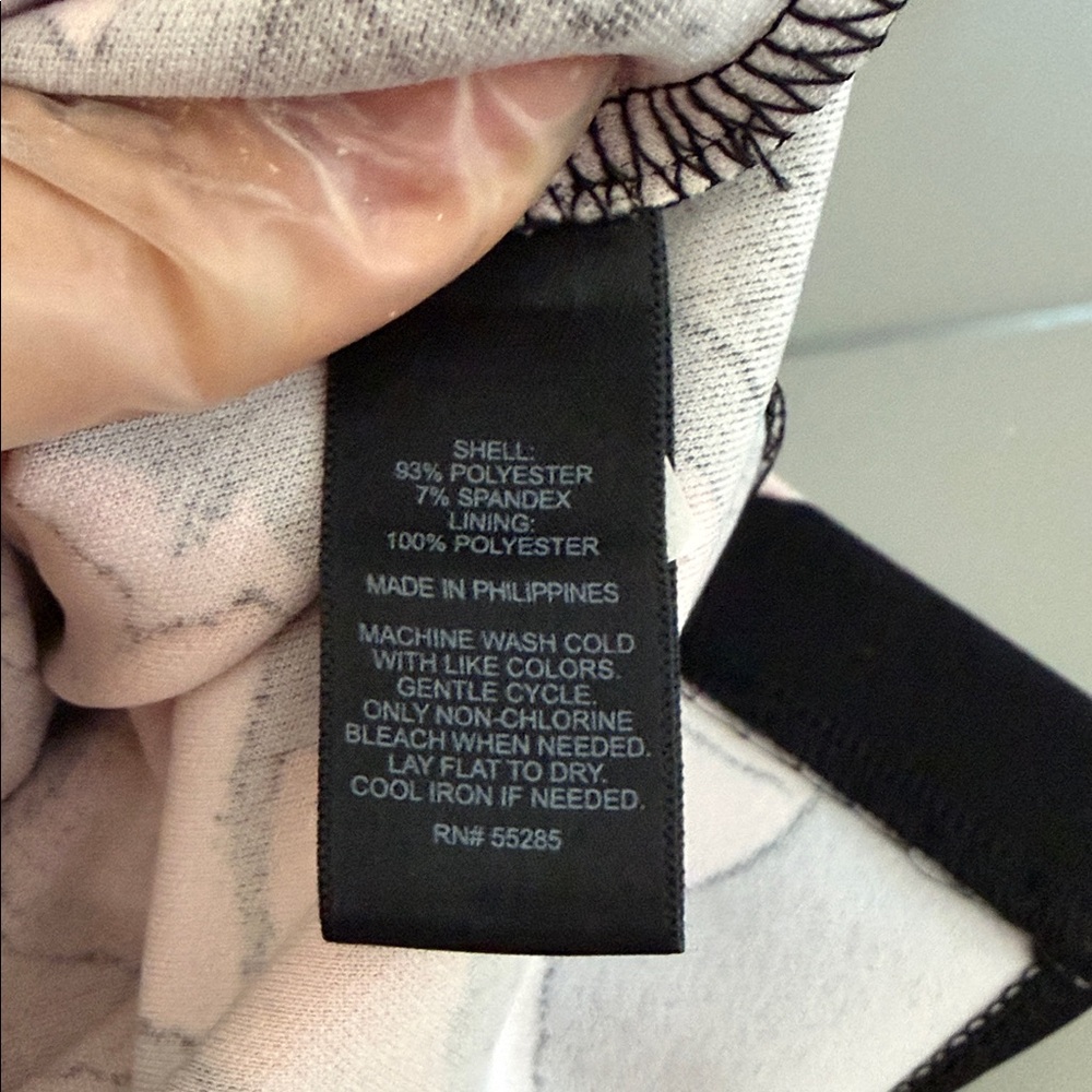 Express Black Dress with Floral Accents - Picture 10 of 11